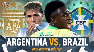 Brazil BATTERED 4-1 in RIVALRY MATCH | Messi-less MASTERCLASS by Argentina | World Cup Qualifiers 🌎🏆