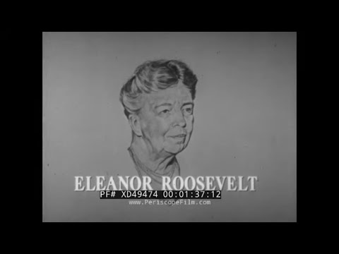 BIOGRAPHY OF ELEANOR ROOSEVELT   FIRST LADY OF THE UNITED STATES  1933-1945  XD49474