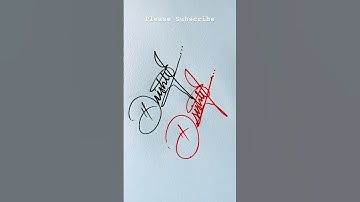 Creative Signature Of Letter D || Drishti Name Signature Style #drishti #autographs #calligraphy