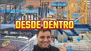 BRUTALES IMÁGENES DEL CAMP NOU EN SU FASE MAS DECISIVA.  EXCLUSIVA.  Obras en el Camp Nou. 