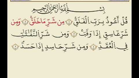 سورة الفلق... الشيخ علي البراق