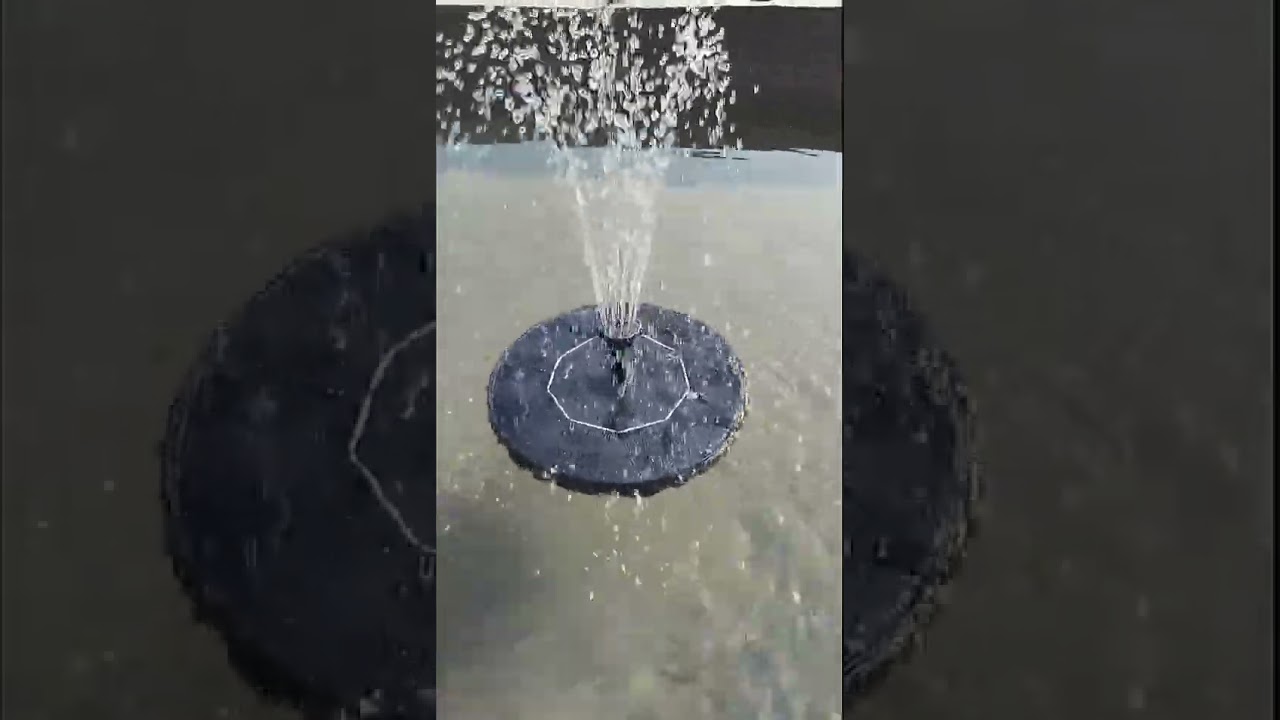 1W Mini Solar Fountain Pool Pond Waterfall Garden Pool Bird Bath Water Pump Floating Fountain