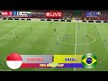 INDONESIA  vs BRAZIL  FIFA WORLD CUP FULL MATCH Game Play simulation