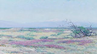 Blooming Desert Landscape Painting in Pastel Colors | Silent TV Art Screensaver in 4K | 2 Hours screenshot 3