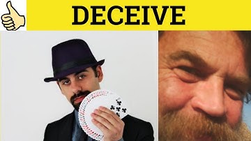 Deceive Deception Deceit Deceptive Deceitful - Deceive Deception Deceit Deceptive Deceitful Meaning