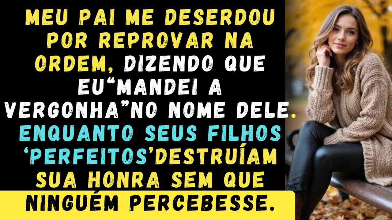 MEU PAI me DESERDOU por reprovar na ordem, dizendo que eu “MANDEI A VERGONHA” no nome dele.