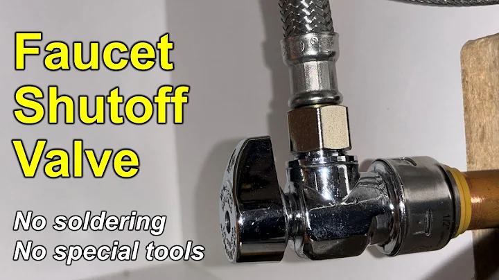 Add/Replace Faucet Shutoff Valve with SharkBite Angle Stop Valve; Copper DIY Plumbing Project