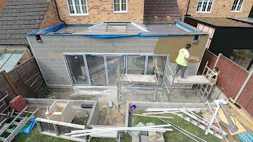 House Extension 2021 - Entire Build Time Lapse (Extended)