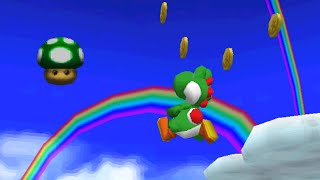 (SM64DS) Over the Rainbow red coins as Yoshi TAS