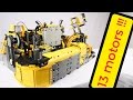 LEGO technic - RED CUBE FACTORY   gopro trip trough factory!!    13x motors, 4x SBrick