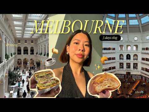 Australia Vlog 🇦🇺✨ | 3 days in Melbourne เดินเที่ยวเล่น ชิวๆ เช็คอินหอสมุด และตลาดสุดฮิต| GowithGib
