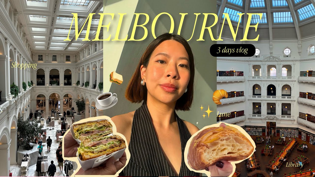 Australia Vlog 🇦🇺✨ | 3 days in Melbourne เดินเที่ยวเล่น ชิวๆ เช็คอินหอสมุด และตลาดสุดฮิต| GowithGib
