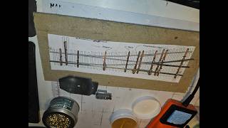Hand Laying A HO Scale Turnout Part 2 - Installing PC Board Ties, Straight Stock and Frog Rails