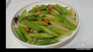 How to make crunchy asparagus salad my Western Menu