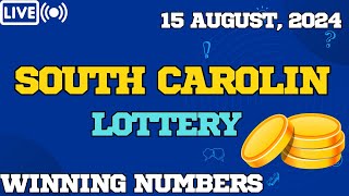 South Carolina Midday Lottery Results For - 15 Aug, 2024 - Pick 3 - Pick 4 - Cash 5 - Powerball