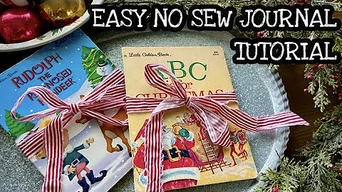 Simple No Sew Junk Journal Tutorial Video / Easy Journal DIY / Step By Step Journal Video / Easy