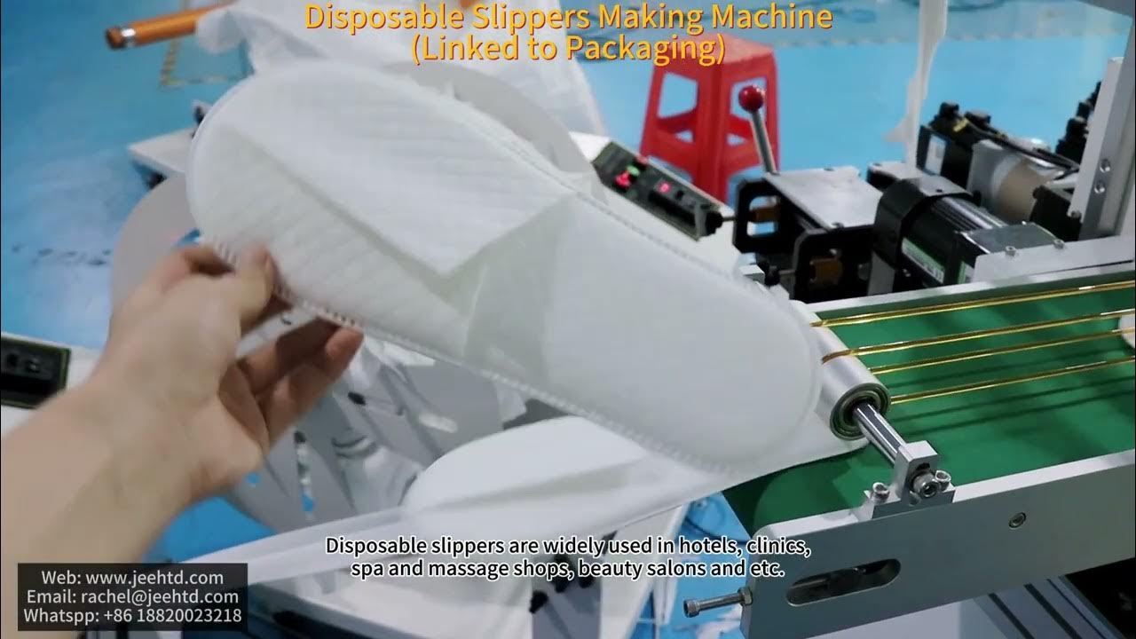 How to make hotel slippers? Disposable slipper making machines linked