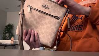 UNBOXING: Mini Rowan File Bag: BEST TRAVEL CROSSBODY. Silver/Sand/Taupe. SOLD OUT.