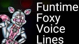 [FNaF/Dc2] Funtime Foxy Voice Lines animation