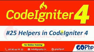 #25 Helpers in CodeIgniter 4 | Extending Helpers | Custom Helpers