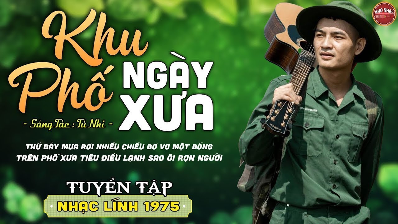 KHU PHỐ NGÀY XƯA  ➤ DIỄN QUÂN - Mở Nhẹ Nhàng LK Nhạc Lính Xưa 1975 Còn Mãi Với Thời Gian