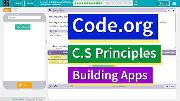Buttons and Events Lesson 1.13 Tutorial with Answers Code.org CS Principles