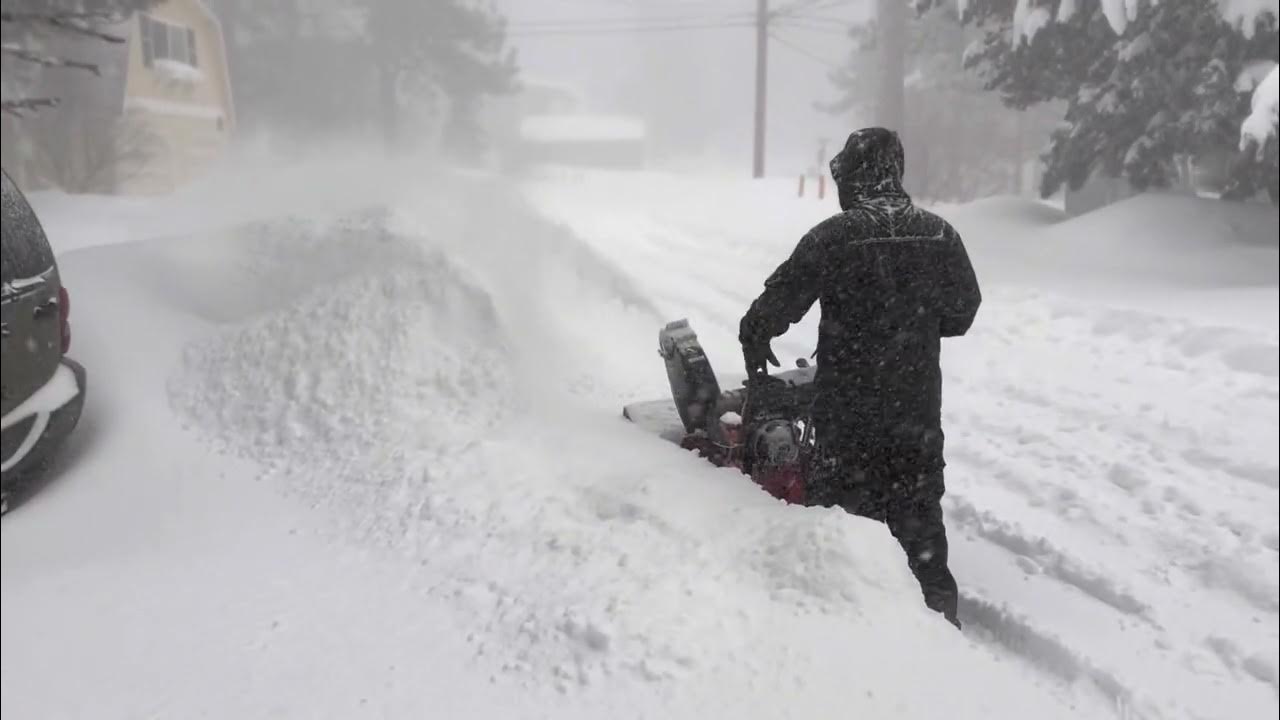Snow removal big bear lake YouTube