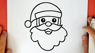 COME DISEGNARE BABBO NATALE