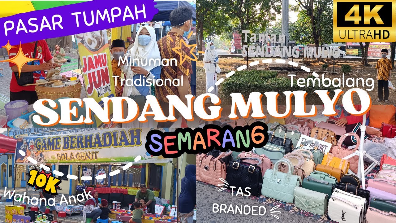 Baru!!! Pasar Tumpah Sendang Mulyo Tembalang Kota Semarang #pasartumpah #pasarkaget #viralvideos