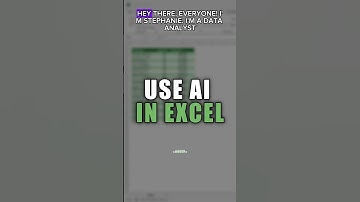 Unleashing the Power of AI in Excel with ChatGPT #MicrosoftExcel