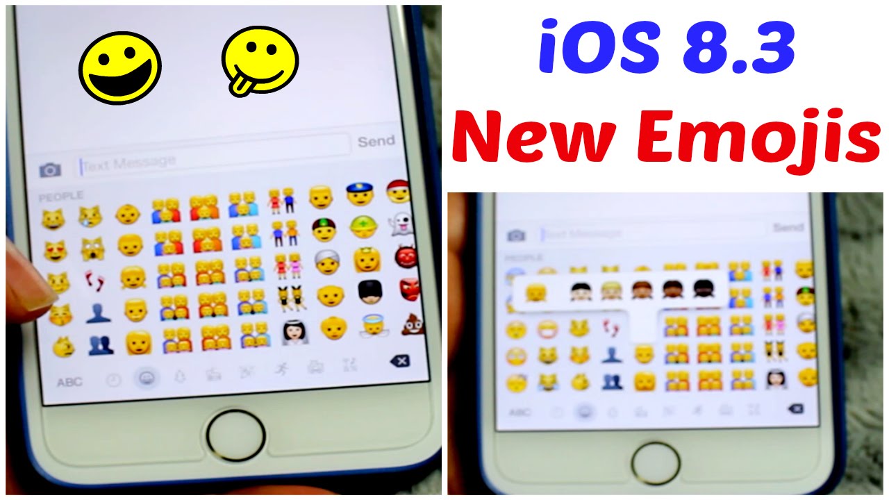 New Emojis iOS 8.3 Update Iphone 6 Plus - YouTube