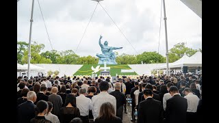 7_Silent prayer, The 80th Nagasaki Peace Ceremony,City of Nagasaki
