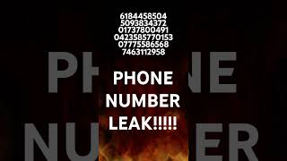 Phone Number Leak