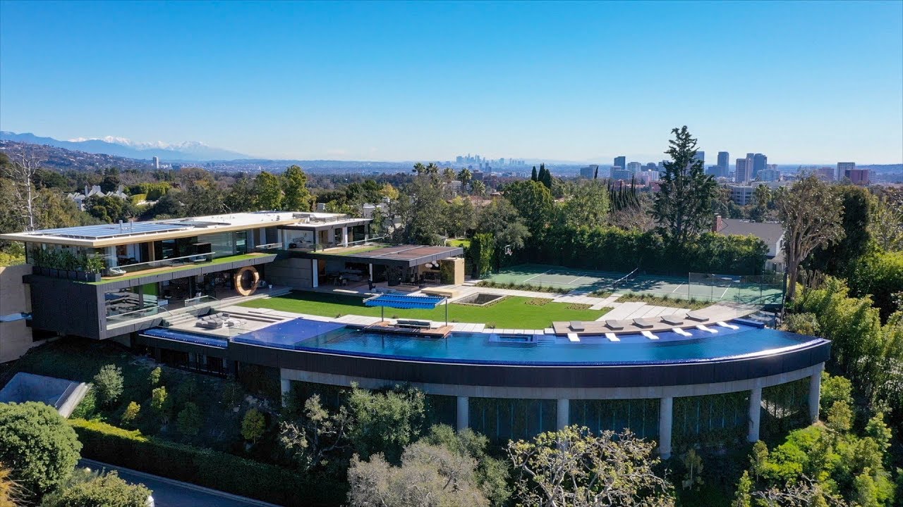 Most Insane Pool in the World - 281 Bentley Circle, Bel Air House | $48 Million Dollars