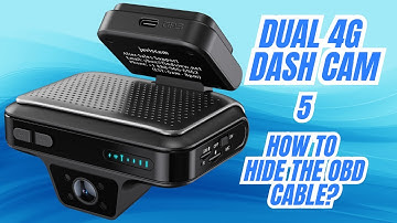 How to hide the OBD cable | Javiscam RCX-001 Dual 4G LTE Dash Cam #car #dashcam