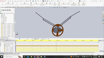 SolidWorks : Ornithopter Flapping  Mechanism / Articulated Wing Design / Assembly and Animation.