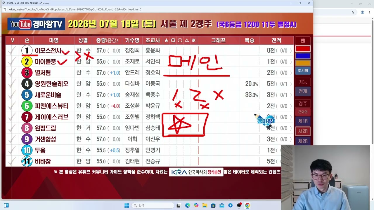7월 18일 토요일 분석 방송 (우리는함께승리합니다/부러질인기마많습니다/이런내용으로접근합니다)