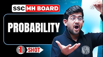 Probablity in 1 Shot | Maths | Class 10th Maharashtra Board