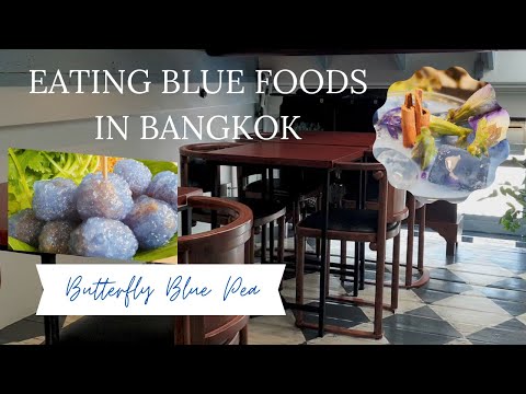 Butterfly Blue Pea Cafés | Eating & drinking blue food & drinks in Bangkok | Gorgeous blue food