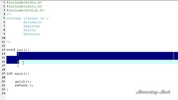 C Programming Language Video Tutorials for Beginners  74  Static Variables, Storage Class in C 2