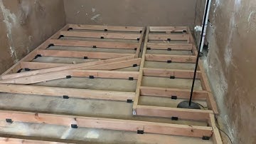 Building a Home Recording Studio with SL.  Part 4 (Floor frame/ubolts rubber/Sound Proofing)