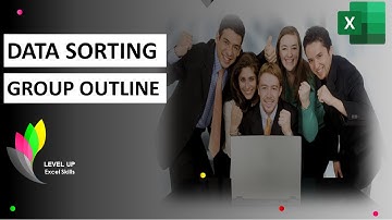 Data Sorting & Group Outline in Excel (Hindi)