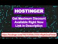 Hostinger Black Friday Sale – Massive Discounts on Hosting