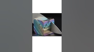 Cutting a Bismuth Cube |  ASMR #asmr #bismuth  #satisfying #asmrnotalking #relaxing #relax