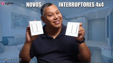 Interruptores 4x4 ZIGBEE 4 e 6 BOTÕES Zemismart - Compatível com Alexa, Google e Tuya Smart
