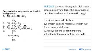 The following compound has the highest boiling point...
