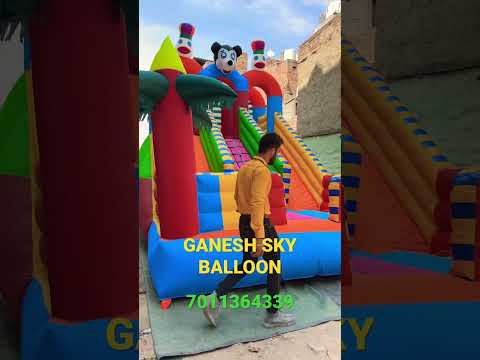Big Slide Jhula | 9773825771 Ganesh Sky Balloon #bigjhula #bouncy #jhula #slide #ganeshskyballoon