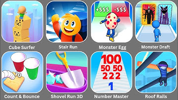 Cube Surfer, Monster Egg, Monster Draft, Stair Run, Number Master, Roof Rails, Count & Bounce...