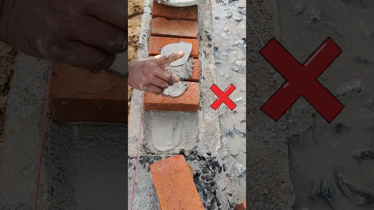 Brickwork wrong method ❌❌❌ Right method ✅✅✅ 