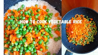 HOW TO MAKE VEGETABLE RICE || VEGETABLE RICE RECIPE  ||VLOGMAS DAY 20#fyp  #howto #easy